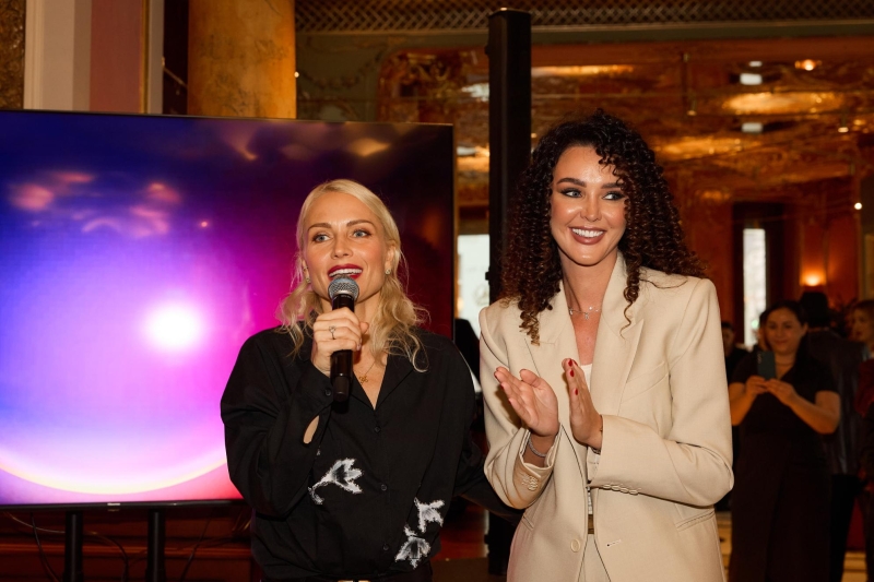 Оксана Самойлова, Катя Гордон, Лина Джебисашвили на открытии женского клуба Светланы Сильваши