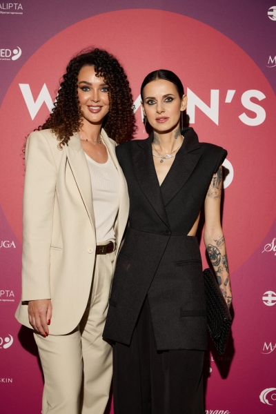 Оксана Самойлова, Катя Гордон, Лина Джебисашвили на открытии женского клуба Светланы Сильваши