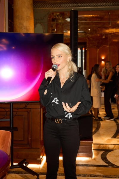 Оксана Самойлова, Катя Гордон, Лина Джебисашвили на открытии женского клуба Светланы Сильваши