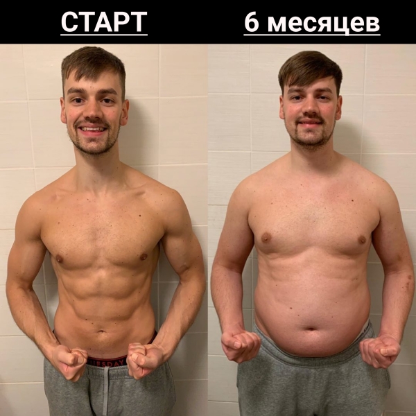 Фитнес-эксперт провёл над собой опыт, потолстев за полгода на 20 кг и похудев практически сразу
