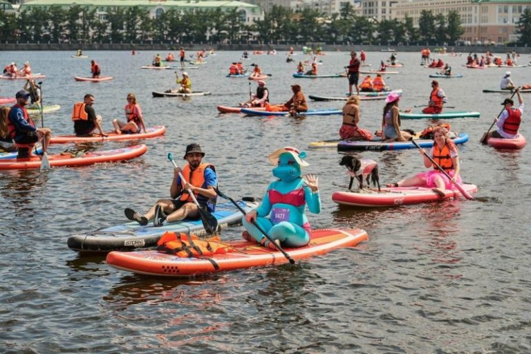 Фестиваль сапсерфинга E1 SUP FEST собрал в Екатеринбурге 14 тысяч участников и зрителей